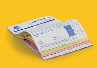 NCR pads NCR Pads with a choice of coloured