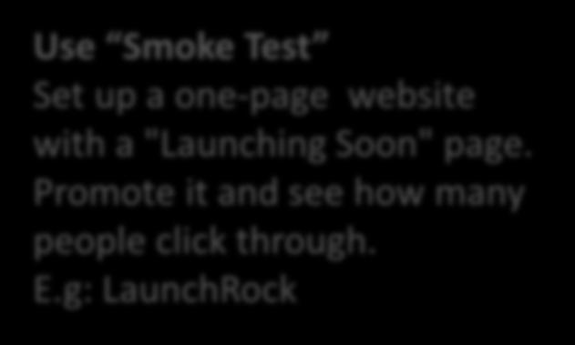 Some more tricks and tools Use Smoke Test Set