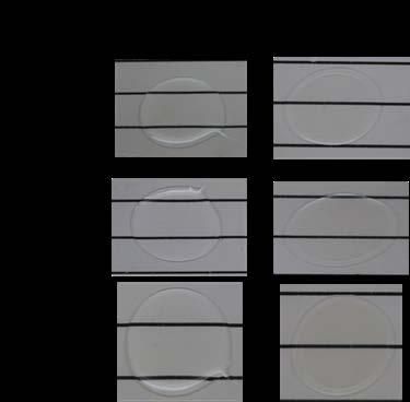 Figure 3. Images of clear 200 µm thick drop-cast films on glass substrate for methyl-phenyl silicone and methyl-phenyl silicone with 70 weight percent ZrO2.
