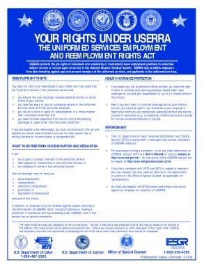 10. Your Rights Under The Uniformed Services Employment And Reemployment Rights Act.