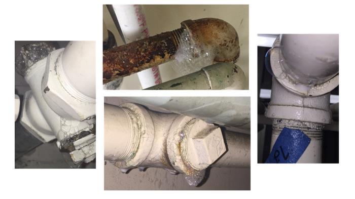 P2G Accomplishment: Leak Mitigation Evaluation Pressure (inh2o) H2 injection into existing natural gas infrastructure (low pressure) Copper epoxy applied