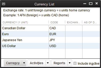Working with Foreign Currencies Lesson 5 LEARN THE SKILL In this exercise, you will learn how to update the foreign currency