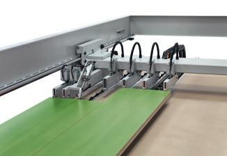 Productivity increase of up to 25% Two cutting stations on a single