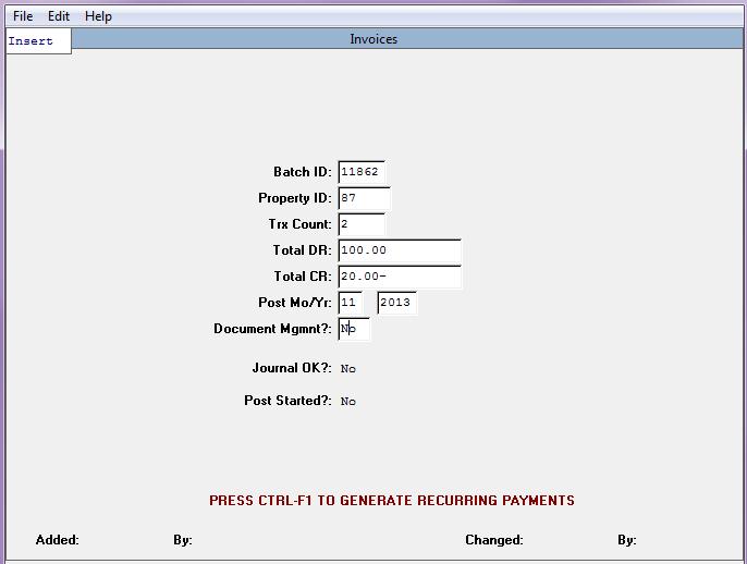 AP Invoice Entry Overview This tech note contains the tasks to create, edit, and post invoice transactions. I. Data Entry This task is for the data entry and editing of invoice transactions.