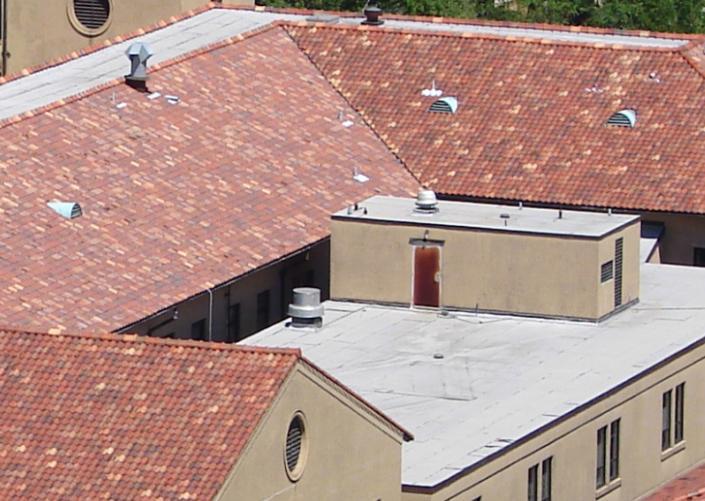 tiles, shingles, or other roof membrane type No visible