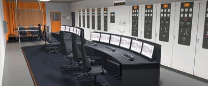 including auxiliary boiler Cooling tower Engine preheater Control room view.
