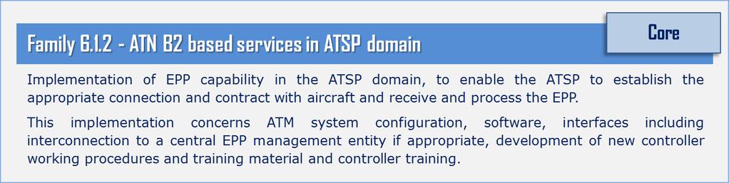 coverage as well as capacity to support the increased data volume expected with the introduction of trajectory downlinks with ADS-C EPP in the medium term. AF #6 Deployment Approach: Sub-AF 6.