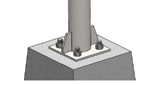 Installation Steps 1 Attach front and rear legs to footings / foundations using the selected