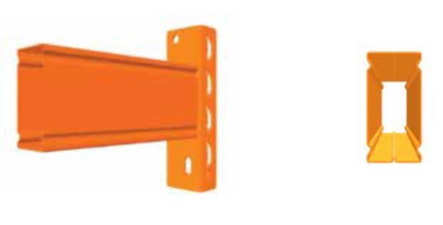 deposit station 5/ The pallet support bar 6/ The container support 7/ The frame protector 8/ The upright protector 9/ The corner protector 10/ Fall through protection Type Width Depth