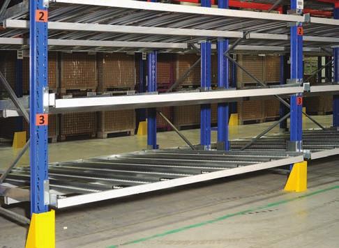 Stairs are located between individual levels. 14 OTHER USES FOR PALLET RACKING Racking for Cable Drums For storing cable reels, etc.