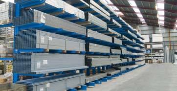 Our cantilever racking is available in a wide range of options, to suit the storage of any long goods,