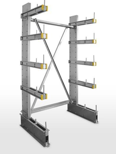 LIGHT DUTY CANTILEVER Saving time Saving space Saving costs Easy to assemble with a quality galvanised finish Arms