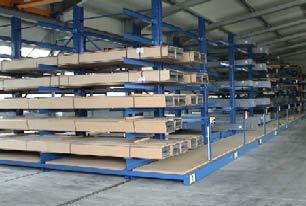 Cantilever Racking: Adjustable Long Goods Storage System Applications for Cantilever Mobile Cantilever Racking Cantilever racking can also be installed on a MOVO heavy duty mobile carriage, helping