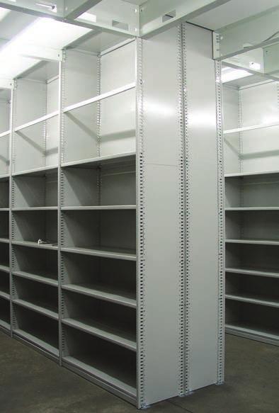 WIDTHS Borroughs steel shelving is available in four standard widths of 24", 36", 42" or 48" to meet your