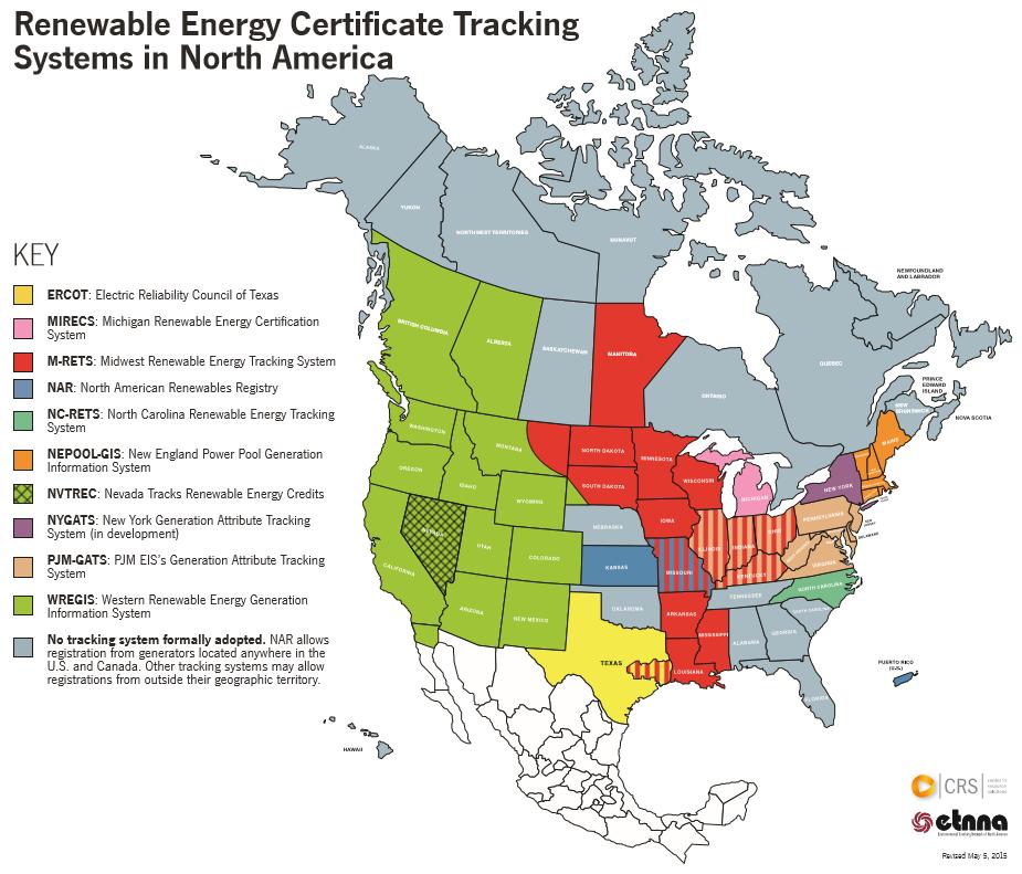 Renewable energy claims must be substantiated with retired RECs Databases are used to track,