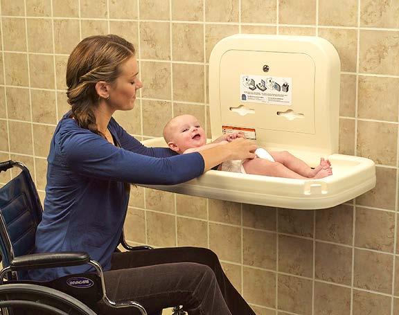 Baby Changing Stations Increasingly found in all restroom types, including family restrooms 73% of parents are more likely to visit businesses