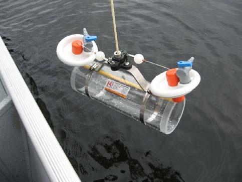 At each site, an additional water sample was taken approximately one meter from the bottom of the lake using a Beta horizontal water sampler (Figure 4).