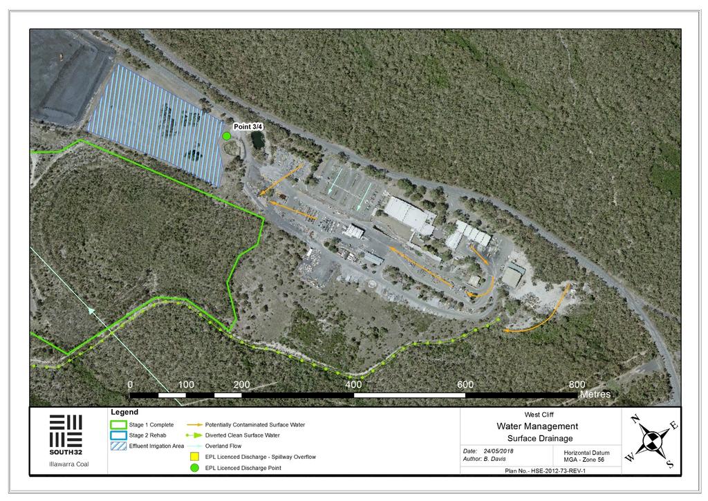 BSO Surface Water Management Plan Plan 4: Surface Water Drainage and EPL 2504 Points West Cliff (South