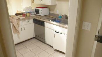 Kitchens typically include a stove, dishwasher, sink