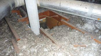 5. Duct Work functional Possible asbestos materials observed.