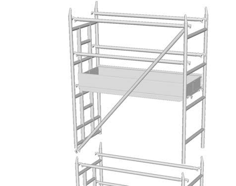 Industrial Aluminium Towers SINGLE WIDTH LADDERSPAN & VERTICAL LADDER ASSEMBLY GUIDE TO BS-EN 1004-2004 Using 2 rung