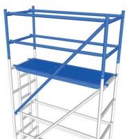 Fit one long brace diagonally from top rung of frame as close to the frame vertical tubes as possible. Relocate the top platform into its final position. CONSTRUCTION NOTES 1.