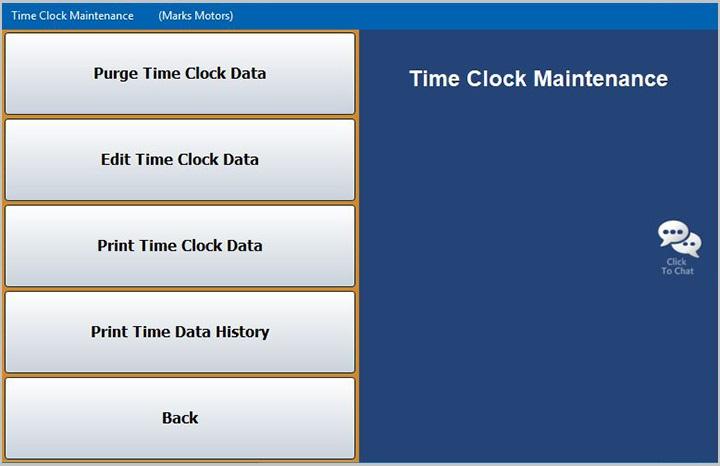 Chapter 11 Time Clock Viewing the Time Clock List Use the View Time Clock List button on the Time Clock menu in payroll to view the active time clock data.