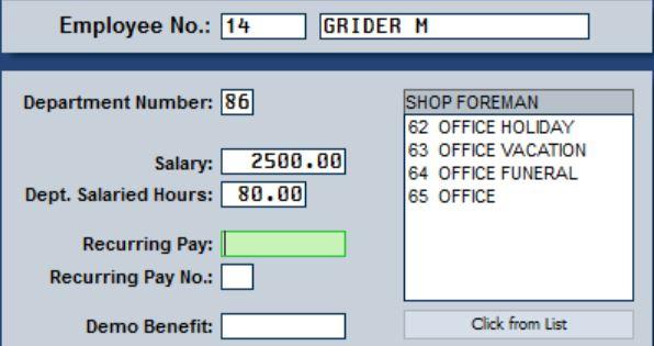 Autosoft DMS Dealership Payroll 4. You now have two options: If this is a salaried employee, type the salary and the total department salaried hours.