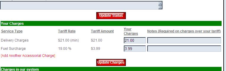 Shipments 2. Open your hawb and then update charges in the middle of the screen. Then click Update Charges button on that section to complete your billing.