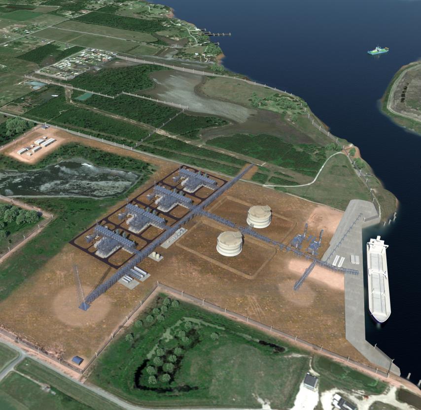Live Oak and Louisiana Liquefaction Projects Mid-scale LNG projects Utilizing Bechtel/Chart Industries Technology Live Oak LNG Louisiana LNG Live Oak LNG Facility Overview 350 acres on the