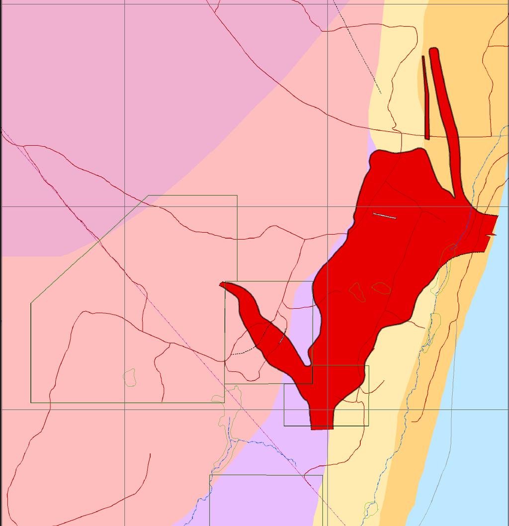 SISSON BROOK DEPOSIT Zone II Zone I Tungsten - Molybdenum 46,500m