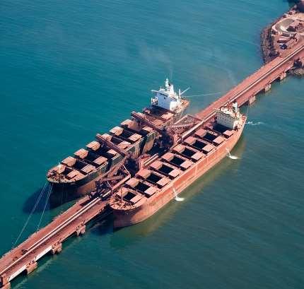 KUMBA IRON ORE SHIPPING AND LOGISTICS 861 km rail system links Sishen and Kolomela mines to the port at Saldanha Bay Record tonnes >40Mt was railed in 2014 All Kumba s seaborne exports go through the