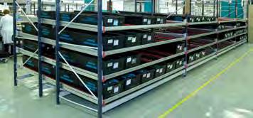High rise Euro and Longspan shelving is accessible with order picking equipment, which makes