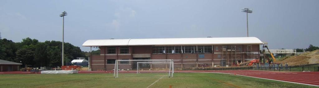 Soccer/Track Facility: Construction Cost: $4.8 million. Project began in August 2009.