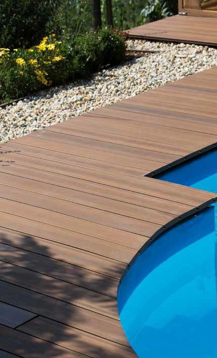 Decking Timberwolf Wrapped Deck decking comes in solid & hollow profiles for commercial and residential applications. All of them are wrapped 360 degrees, including the grooves.