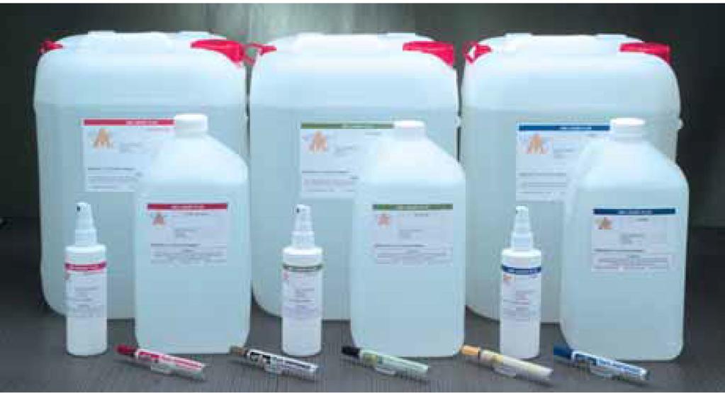 AIM offers liquid flux in RA, RMA, water soluble and no-dean farmulations far all major board assembly technologies.