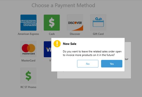6) Once the payment is made, an additional pop-up will appear. Select No.