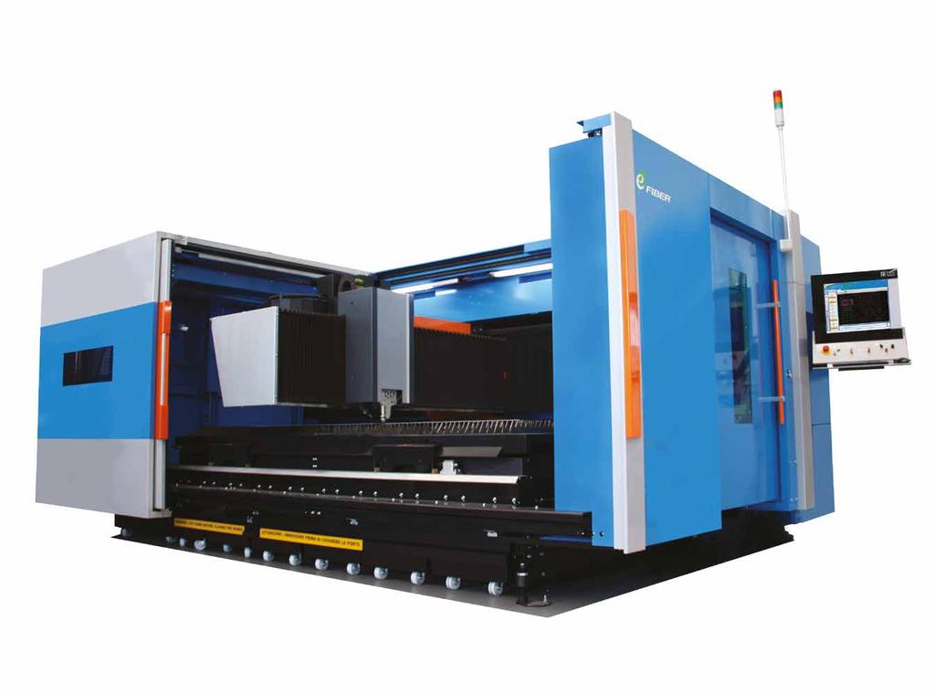 MACHINE FEATURES Unique machine architecture based on a synthetic granite frame and carbon fiber cantilever structure provide fiber laser technology and linear drive at their best.