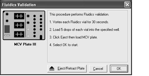 10.3 Validation of Fluidics Integrity Procedure 1. If not already done, follow the procedure for start-up and calibration of the Bio-Plex system.