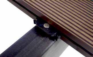 SECTION THREE: Hidden Plastic Clip Fixing Cosset Deck Clips are supplied with blackened stainless steel screws designed to be used with either timber or steel joists.