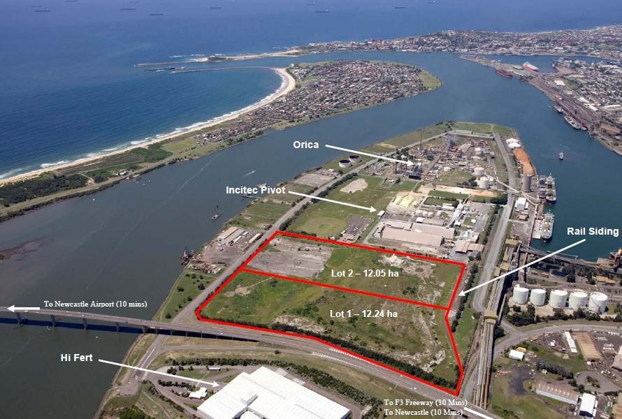 Port of Newcastle Land Acquisition Key Points Newcastle Port Land Location Ideally located 24 ha Kooragang Island Demonstrates progress towards becoming a significant CSG-LNG exporter via Newcastle