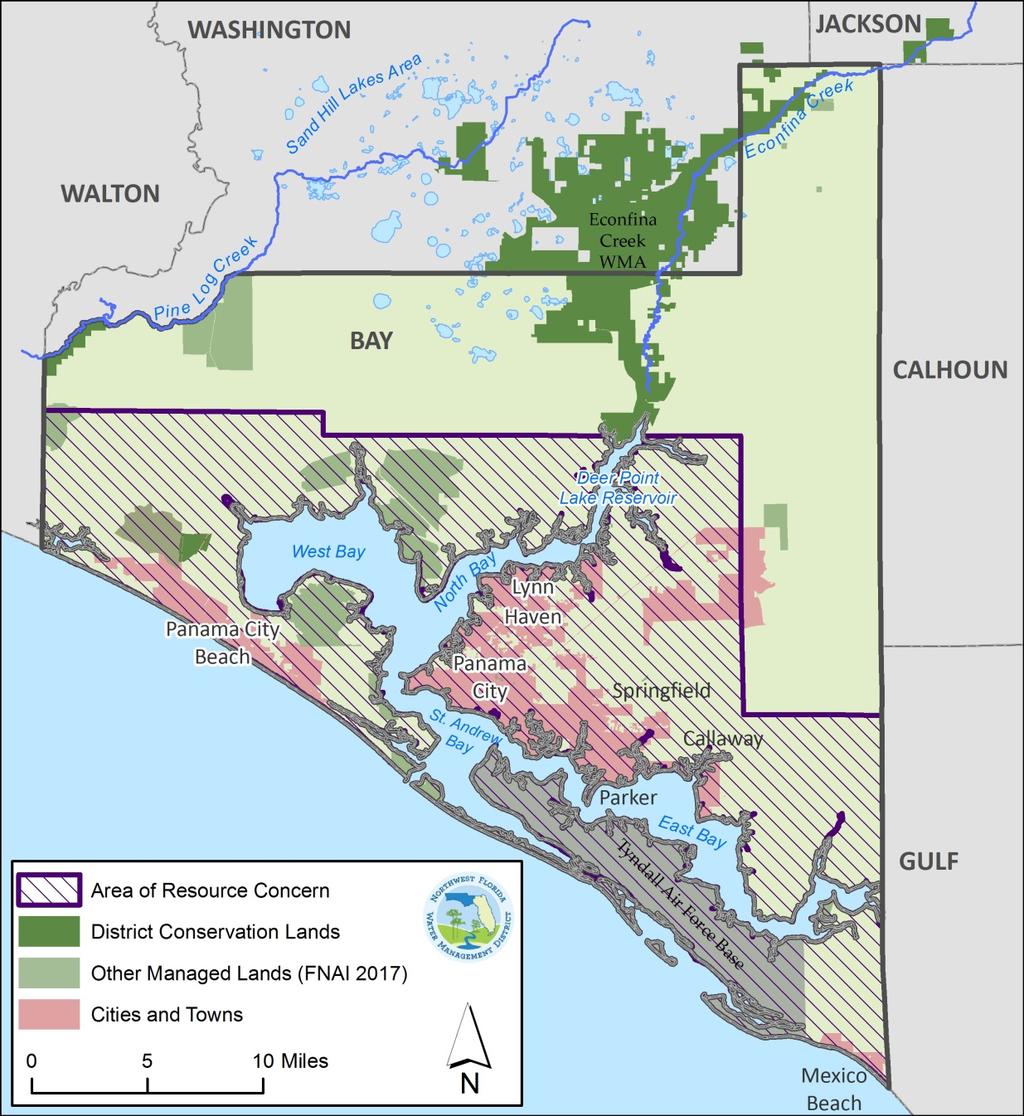 Region I: Bay County The RWSP for Region I (Figure 3) was developed initially in 2008 and updated in 2013 (NWFWMD 2008; Brooks et al. 2014).