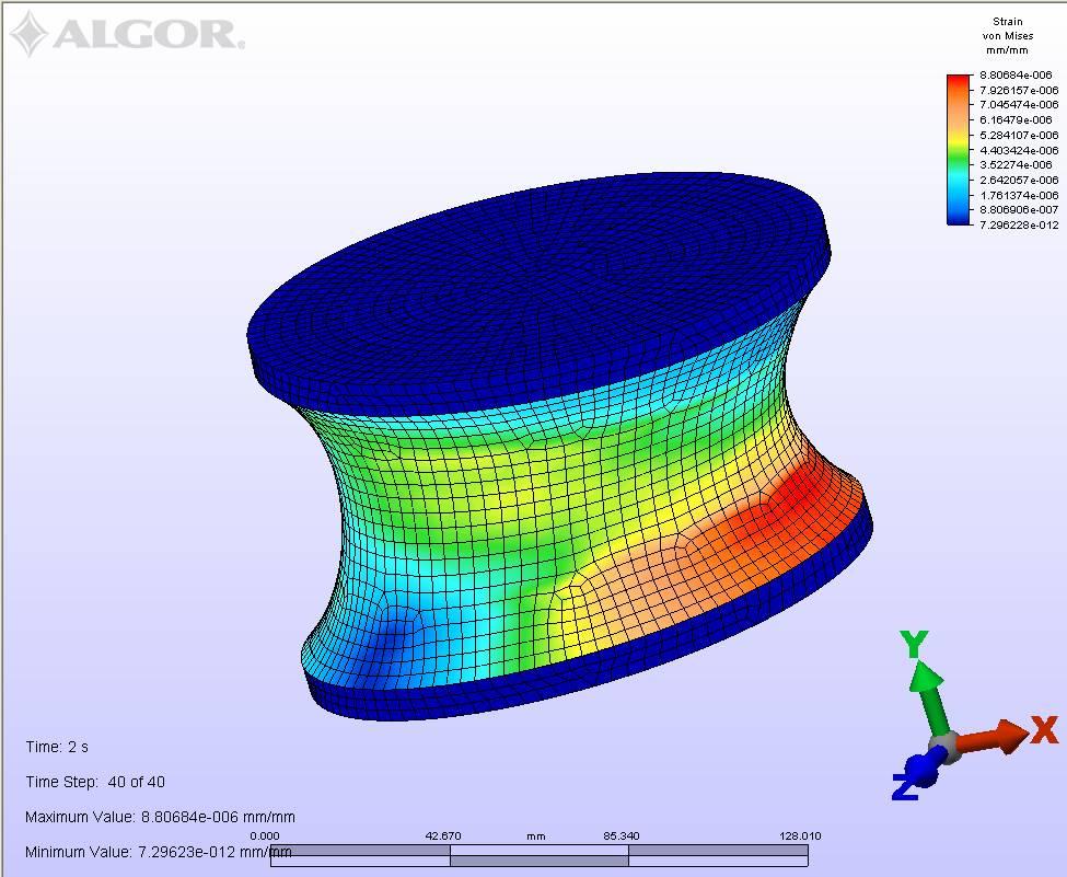 A36 steel was chosen, simulated with a rheology of isotropic elastic material. After the MES analysis, we have chosen to show in Figure 7... 12 the global deformations of the considered system.