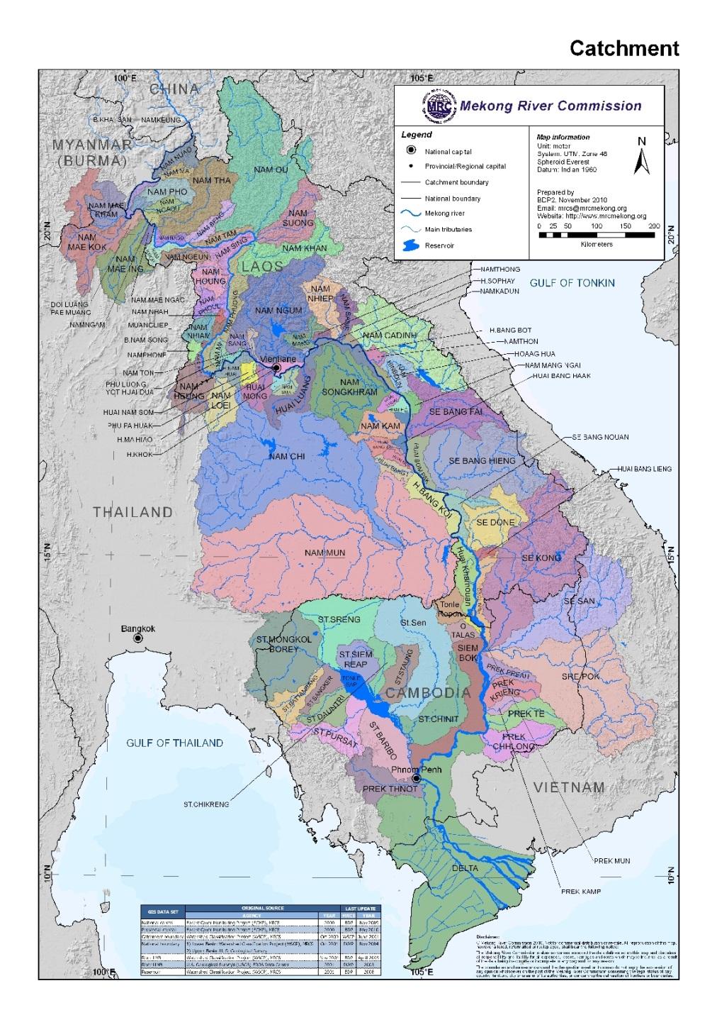 Mekong River and Lower Mekong Basin 40,000