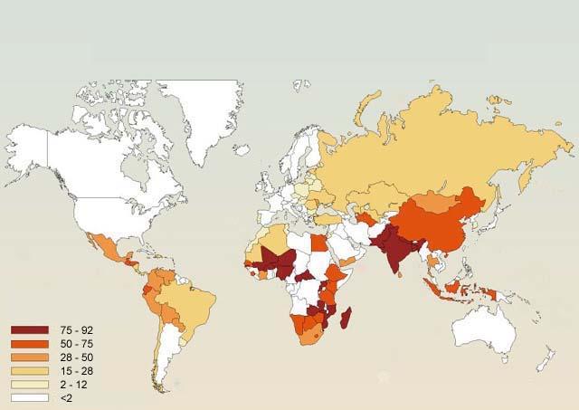 Poverty-A Global Challenge Poverty map for