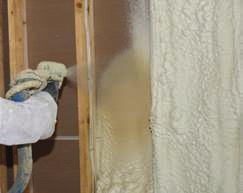 advanced air isolation Layered application offers easy hybrid installation Spray Foam and JM Spider Blow-in Insulation