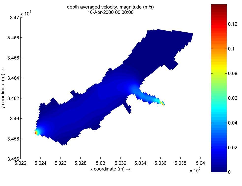 ICETA 2015 Figure 7. Qingshan Lake velocity distribution (scheme three)scheme three Figure 8. Hong Lake velocity distribution (scheme three) River COD is 5.37, the Cihu Lake is 24.