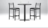 DESCRIPTION DISCOUNT PRICE REGULAR PRICE Total 41A (EFBS) FANBACK STOOL $131.75 $184.75 41B (FPEDT) COCKTAIL TABLE 30" ROUND 40" HIGH $96.25 $134.25 41A 41B 42A (EBLBS) LEATHER BISTRO STOOL $155.