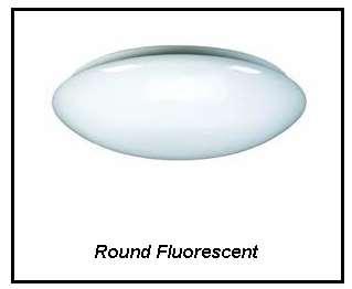 Round fluorescent light fitting in kitchen - white Bathroom Round light fitting - white 2. Plugs: As per electrical layout S.A.B.S. approved plugs and switches as per Developers choice.