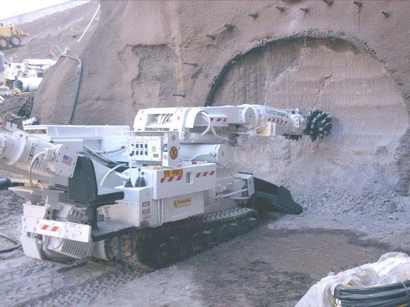 Roadheader Excavation 25 Ton Weight Construction